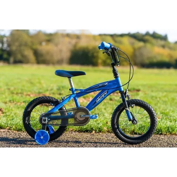 Vélo enfant Huffy Moto X - Bleu - 14 pouces - Pour garçon de 4 à 6 ans - Vélo de ville - loisir - Pneus robustes-3