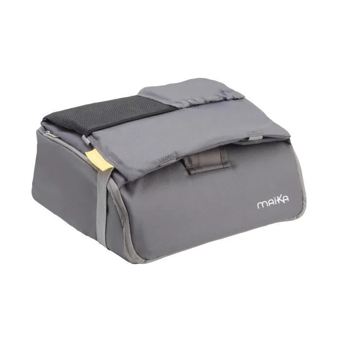 Réhausseur de Chaise nomade - MAÏKA - Gris Anthracite - Harnais 5 points - Pour bébé de 6 mois à 3 ans-0