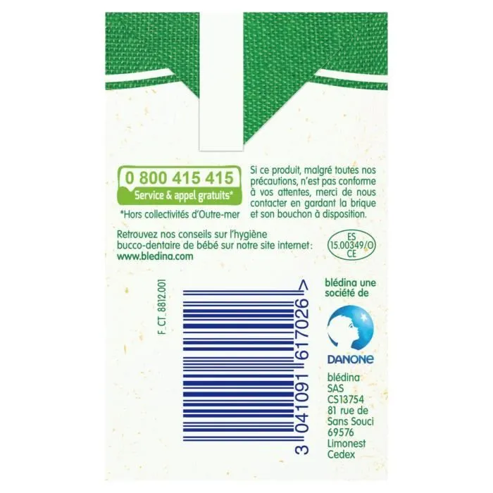 Blédina Blédidej, Céréales bébé Lactées, Dès 12 Mois, Délice Biscuité Choco, 1x500ml-4