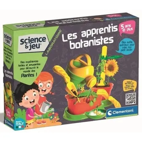 CLEMENTONI - Apprentis botanistes - Coffret scientifique - Découvrire le monde de la botanique - Outils de jardinage - Dès 5ans-0