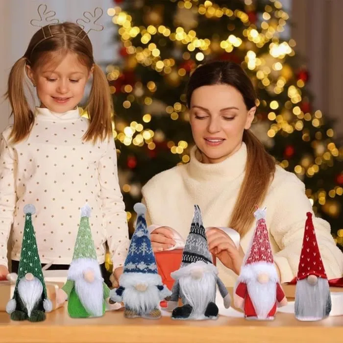 Calendrier de L Avent Gnome 2024, avec 24 Poupées de Lutin À Collectionner, Calendrier Compte À Rebours de Noël 2024, Décor De Vacan-3