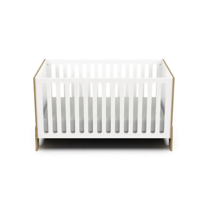 Lit Bebe 70x140 Evolutif Blanc-2