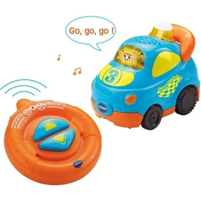 VTECH - Tut Tut Bolides - Ma Tut Tut Radiocommandée - Hugo, Super Turbo-0