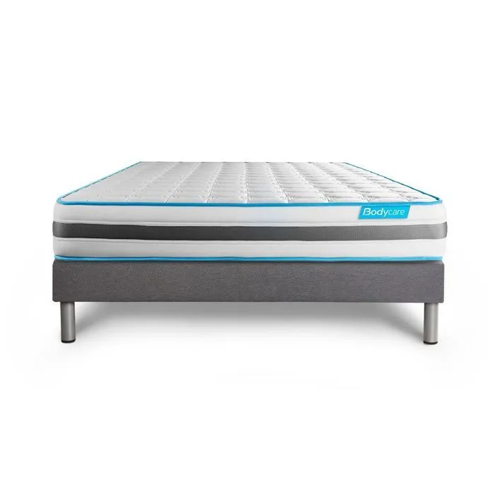 Ensemble sommier matelas 140x190 Bodyzone Ressorts ensachés - Ferme-1