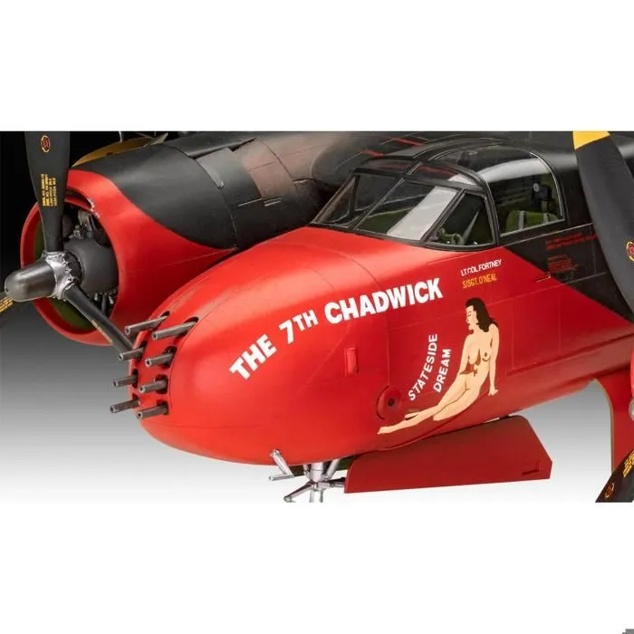 Jouet de modélisme - REVELL - B-26C INVADER 3823 - Modèle détaillé - Lignes de panneaux - Structures de surface-3