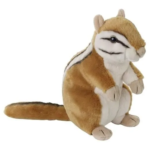 Écureuil en peluche - National Geographic - Junior - 23 cm - Brun - Doux et mignon-0