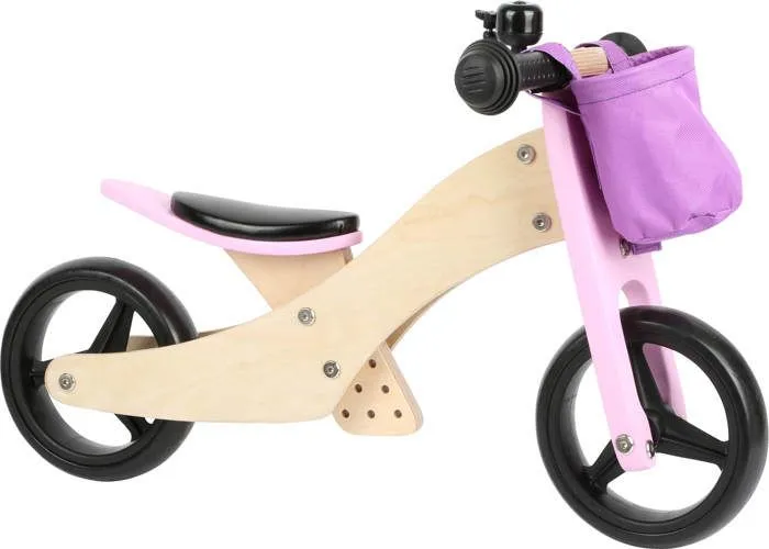 Draisienne-Tricycle 2 en 1 Rose - SMALL FOOT - Maxi - 3 roues - Enfant - Mixte-2