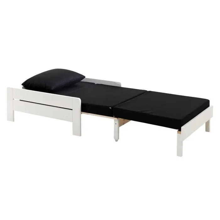 Pack - Lit Superposé & Mezzanine & Mezzanine & Fauteuil-Lit "Pino" Blanc-3