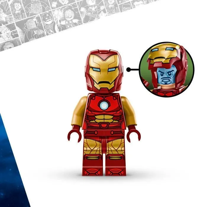 LEGO Marvel 76307 Le robot d’Iron Man contre Ultron - Jouet avec super héros dès 6 ans-3