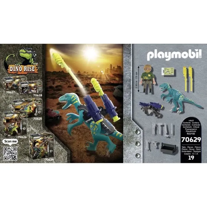 PLAYMOBIL - 70629 - Dino Rise - Deinonychus - Mixte - 5 ans - 19 pièces-3