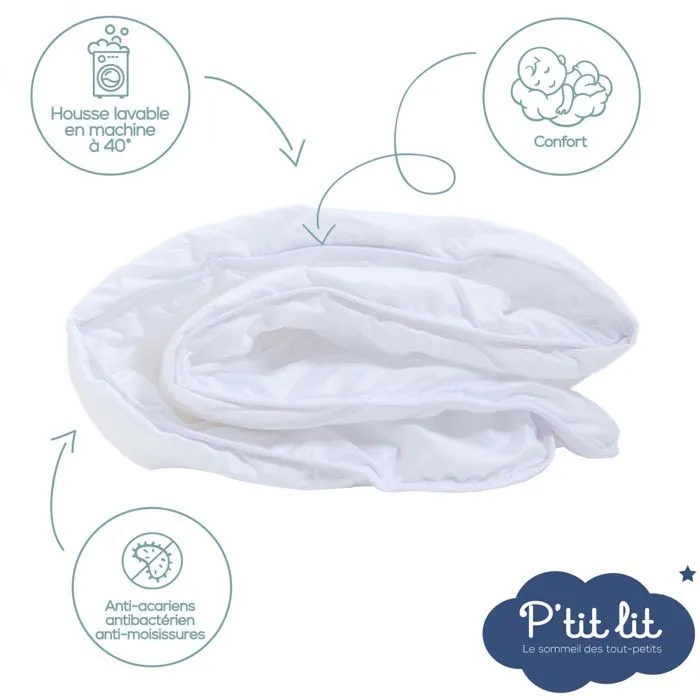 P'tit lit - Couette Bébé | Couette Enfant 75x120 cm - Couette 220gr/m2 - Anti Acariens, bactériens - Oeko Tex®- Conception Française-1