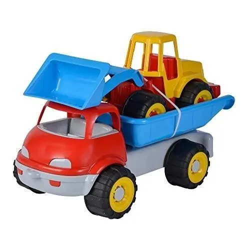Camion benne avec pelle - Simba - Jouet de sable pour enfant de 10 mois et plus - 29 cm x 36 cm - Jaune-0
