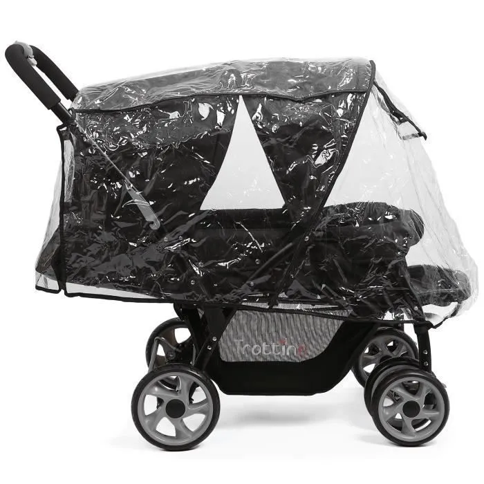 TROTTINE Poussette double TWINBI Noir Etoile-2
