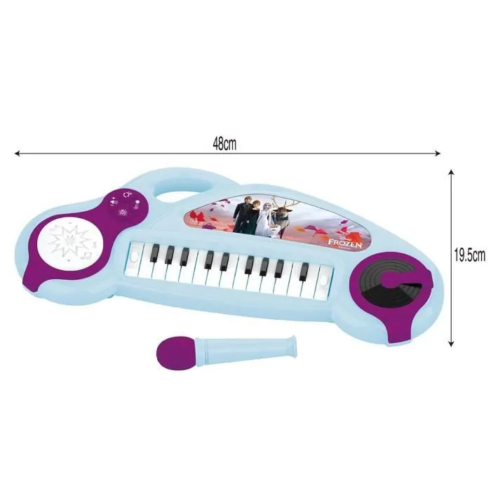 Piano électronique pour enfants La Reine des Neiges avec effets lumineux-1