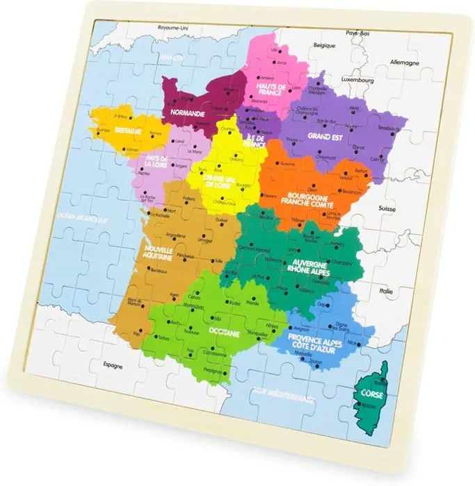Ulysse- Puzzle, France, Carte, 3971 3971-1