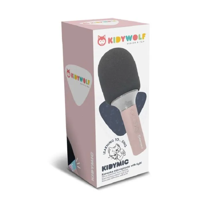 Micro karaoké - KIDYWOLF - KIDYMIC-PI - Rose - Bluetooth - LED multi-colore-3