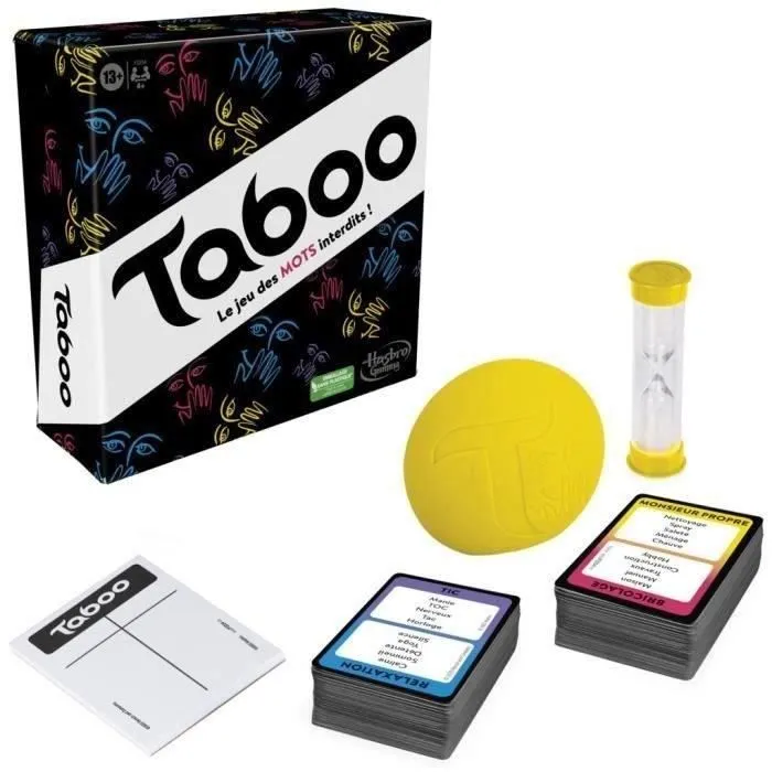Taboo Classique, Jeu de société, Le jeu des mots interdits, pour ados et adultes, dès 13 ans, Hasbro Gaming-2
