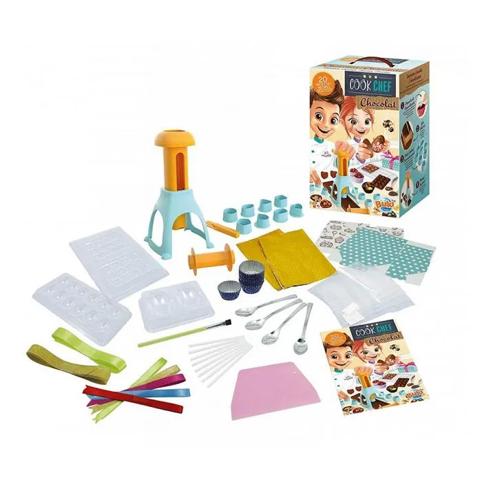 BUKI FRANCE - Cook chef Chocolaterie - Création de chocolat - Enfant - 7 ans - Presse à chocolat - 20 recettes-1