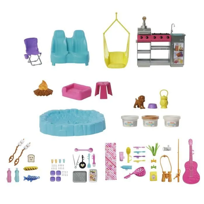 Barbie - Coffret Camping-Car de Rêve avec plus de 60 accessoires - Barbie - HRJ78-0