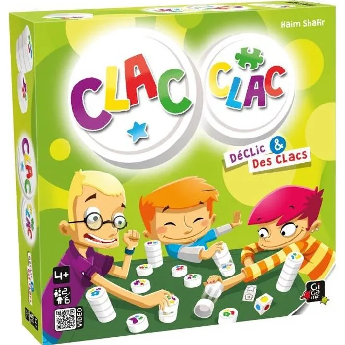 Jeu de société Clac clac GIGAMIC - Pour garçons et filles à partir de 4 ans-0