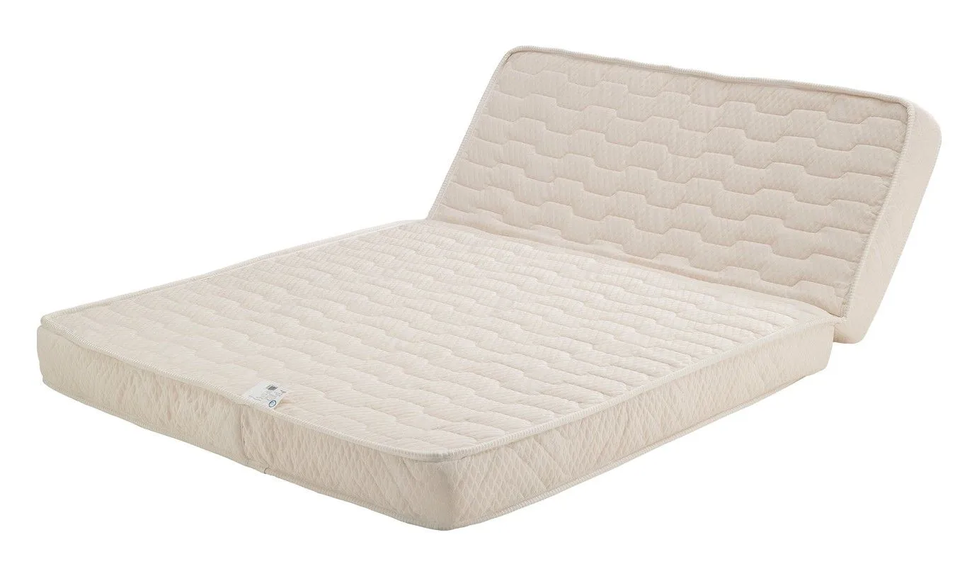 Matelas Souple Pour tous BZ + Alèse 120x190 x 15 cm + Latex Naturel sur Face Hiver - Dim Assise 60 cm - 5 zones de Confort - Face-0