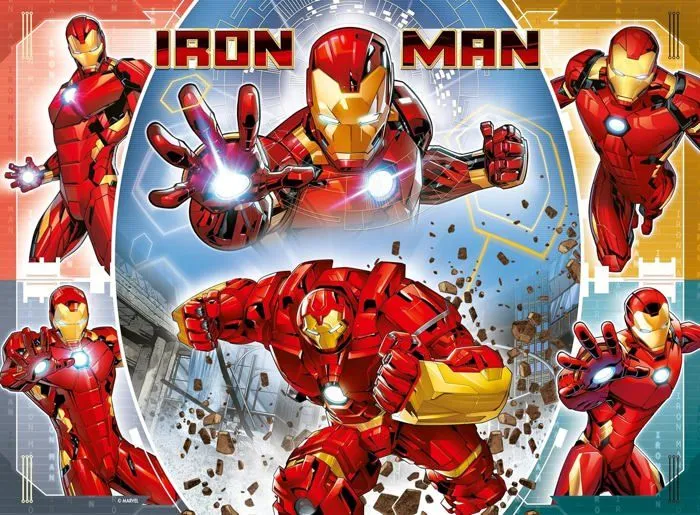 Puzzle 100 pièces XXL, Le puissant Iron Man / Marvel Avengers, 00013377, A partir de 6 ans, Ravensburger, MARVEL HEROS-2