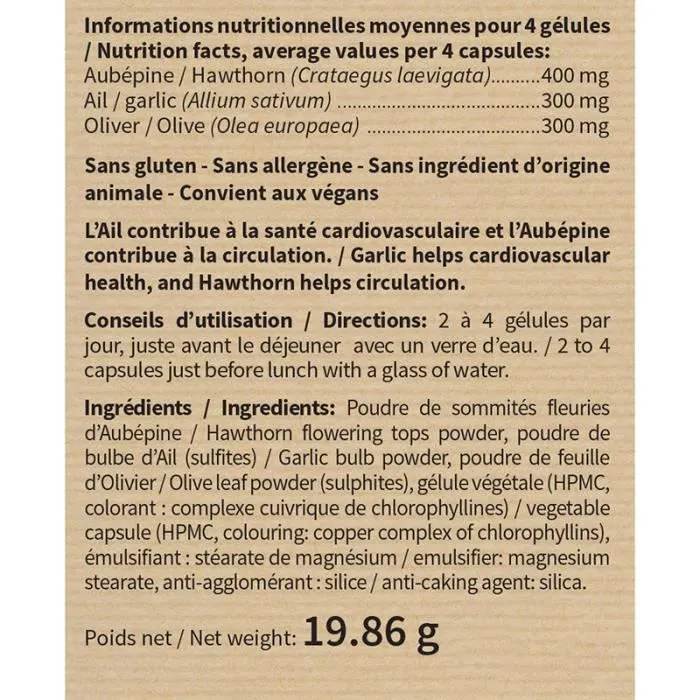 NutriExpert Ail Olivier Aubépine 60 gélules-1