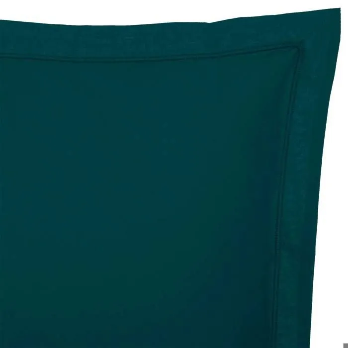 Taie d'oreiller - coton - bleu - 50x70 cm - Bleu égéen - Atmosphera createur d'interieur-2