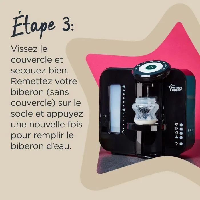 TOMMEE TIPPEE Perfect Préparateur Chauffe Biberons, Perfect Prep, Noir-5