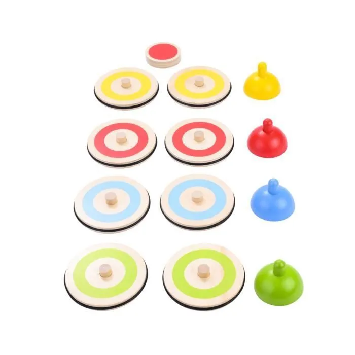 Jeu de palets - Engelhart - 606055 - 8 pierres en bois colorées - Pour enfants à partir de 6 ans - Intérieur-0