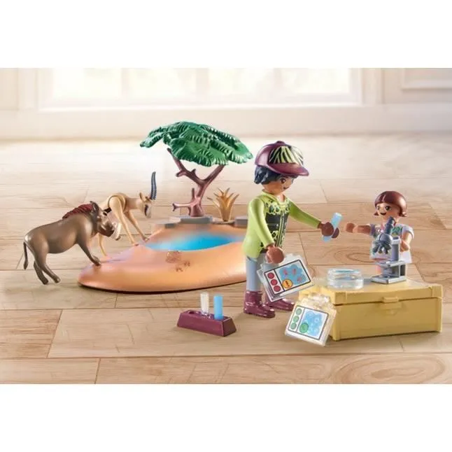 PLAYMOBIL 71294 Explorateurs avec animaux de la savane, Wiltopia, Avec 1 éléphant et des animaux, Dès 4 ans-3