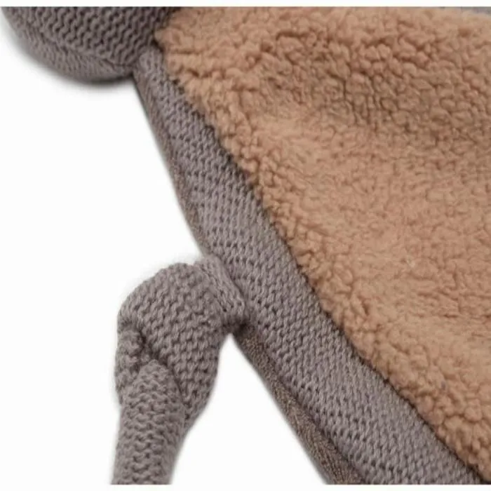 Attache Sucette doux Ours - JOLLEIN - Porte tétine - Bébé - Gris - Mixte-2