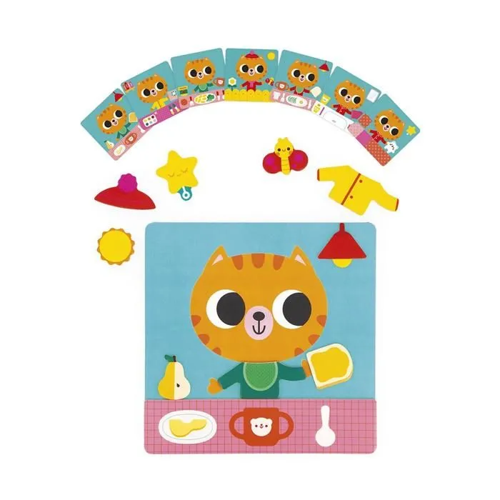 Jeu les Routines et Rituels de la Journée - Tableau Educatif Magnétique - Organiser son Quotidien - Dès 2 Ans-1