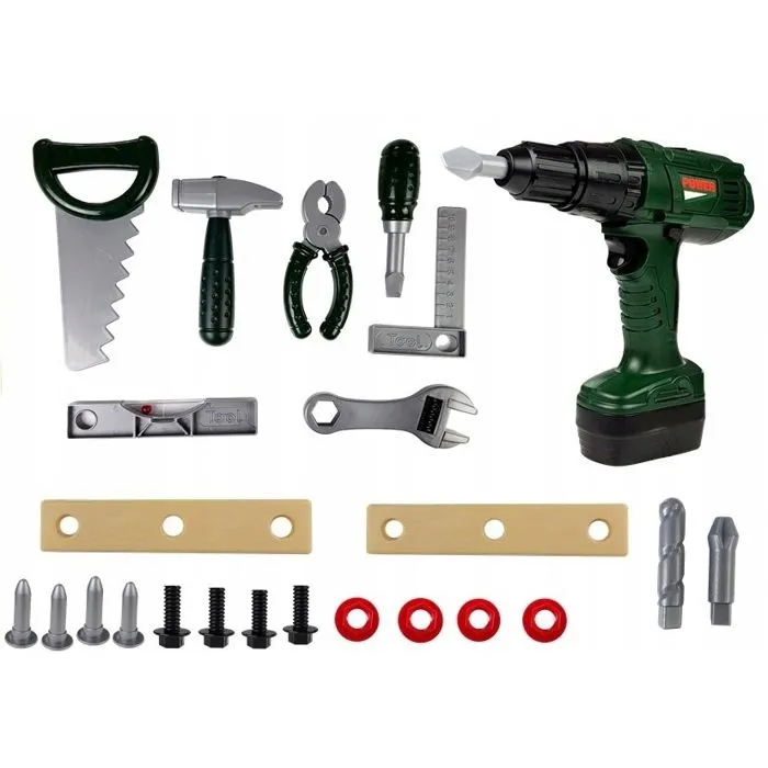ENSEMBLE D'OUTILS DANS UN SAC À DOS DE BRICOLAGE PERCEUSE TOURNEVIS POUR ENFANTS XL-2