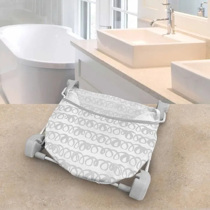 INGENUITY Transat de bain pour bébé pliable gris-3