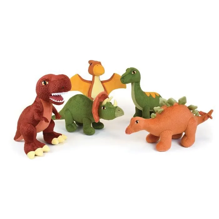 Tyrannosaure +--32 cm, Peluche Dinosaure T-rex 100% recyclée issue de bouteilles plastiques-2