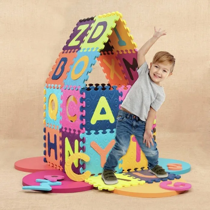 Tapis de jeu enfant B. you - BX1699C1Z - B.- Tapis Alphabet You, , Multicolore, Large-2