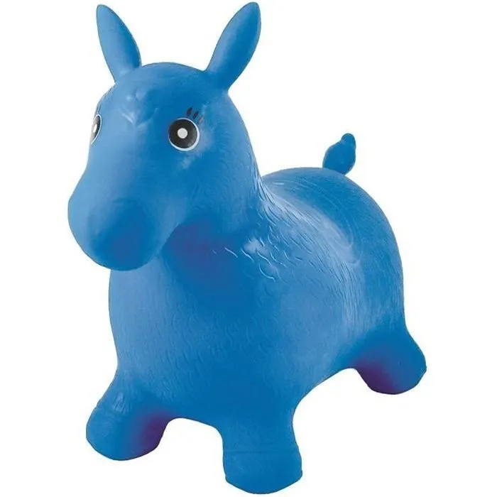 Cheval Gonflable Bleu - LEXIBOOK - Modèle Cheval - Pour Enfant de 3 ans et plus-0