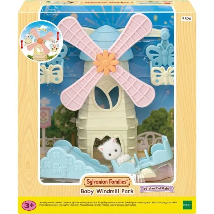 Figurines miniatures - SYLVANIAN FAMILIES - Le moulin des bébés - Intérieur - Rose - 3 ans-0