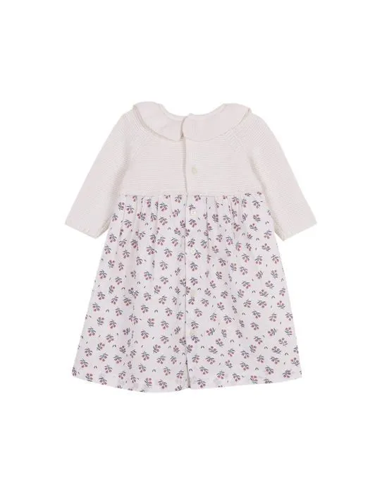 Coffret textile Gocco - W31VNPCA701WC - Jupe imprimee Robe, Blanc casse, 0-3 Mois Mixte bebe-1