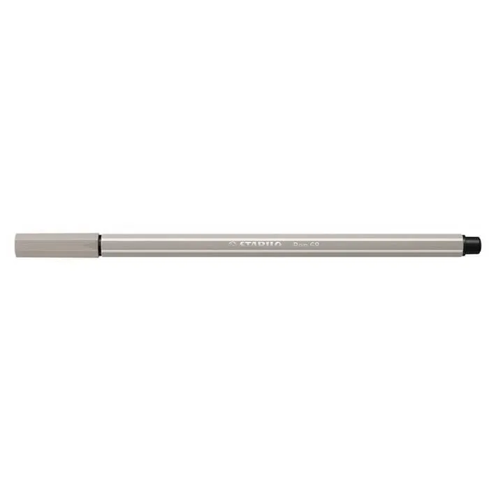Lot de 10 Stylos feutre Pen 68, gris perle-3