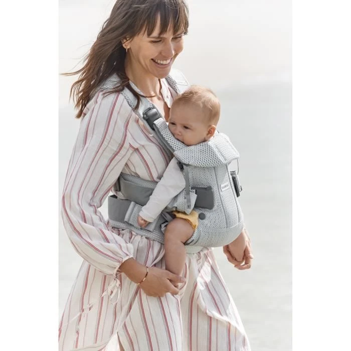 BABYBJÖRN Porte-bébé One Air, 3D Mesh,  Argent-3
