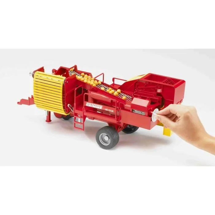Arracheuse de pommes de terre Grimme SE75-30 - BRUDER - Réglable en hauteur - Tapis roulant et manivelle-2