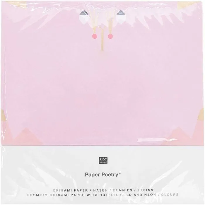 Papier d'origami de lapin, 30 feuilles-0