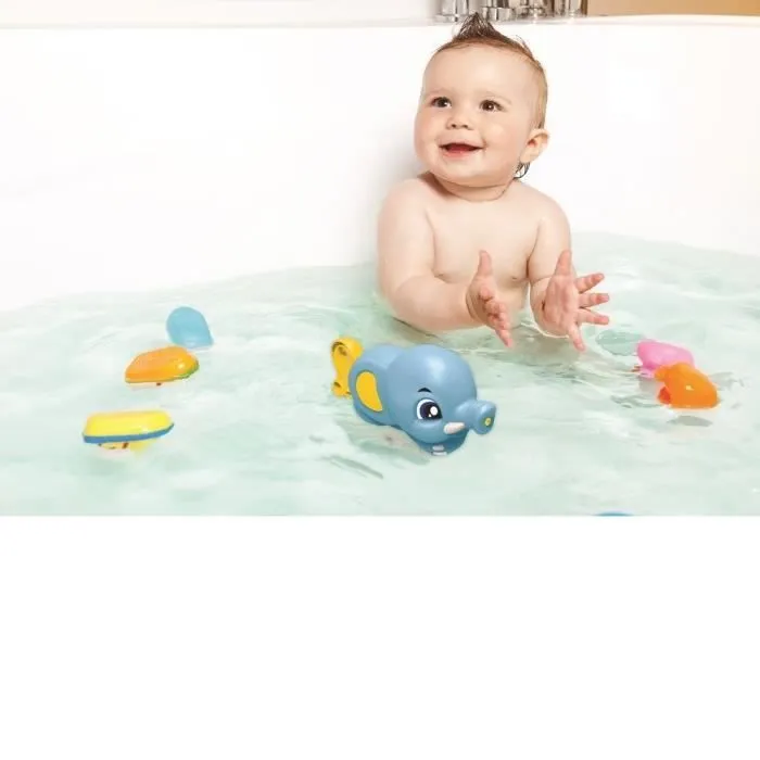 Jouet de bain - Elephant Arroseur de Bain - Orange - A partir de 18 mois - Trompe arroseuse-1