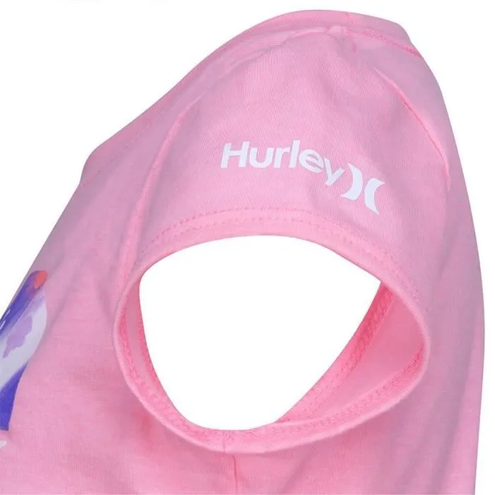 T-Shirt - Hurley - Hrlg Split Heart Tee - Rose - Manches courtes - 4 ans Fille-2
