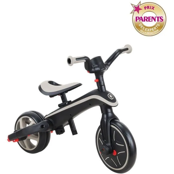 Tricycle évolutif EXPLORER 4 EN 1 PLIABLE - GLOBBER - Taupe - Draisienne - de 10 mois à 5 ans - Montage sans outils-5