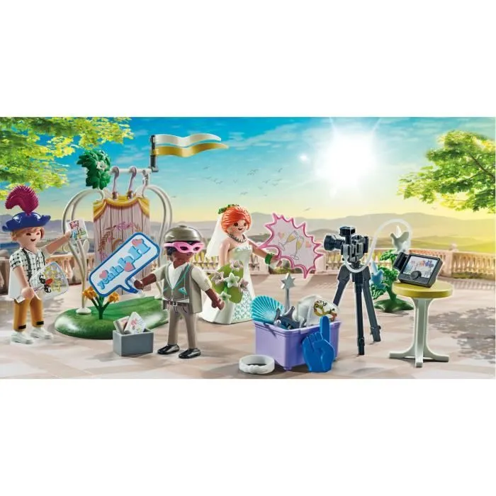 PLAYMOBIL 71367 Couple de mariés et appareil photo, City life, Dès 4 ans-1