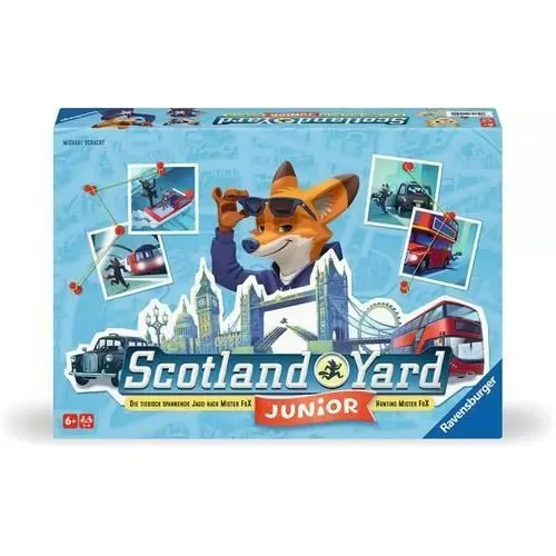 Jeu d'enquête - RAVENSBURGER - Scotland Yard junior - 2 joueurs ou plus - À partir de 6 ans - 30 min de jeu-0