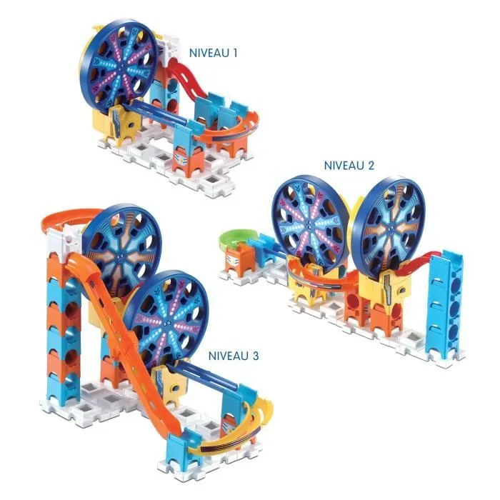 Circuit à Billes - VTECH - Marble Rush - Roues Motorisées - Bleu - Enfant - Mixte - Multicolore-4